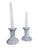 Farmhouse Vintage Marble Candle Holders- A Pair For Sale - Image 3 of 16