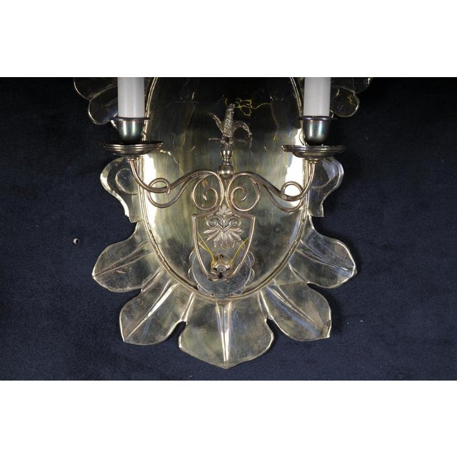 Antique 20th Century Brass Shell-Shaped Wall Sconces, Set of 2 For Sale - Image 6 of 18