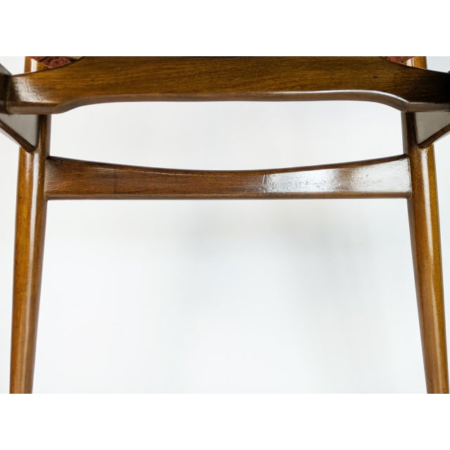 Teak and Fabric Dining Chairs by Leonardo Fiori for Isa Bergamo, 1960s, Set of 5 For Sale - Image 9 of 18