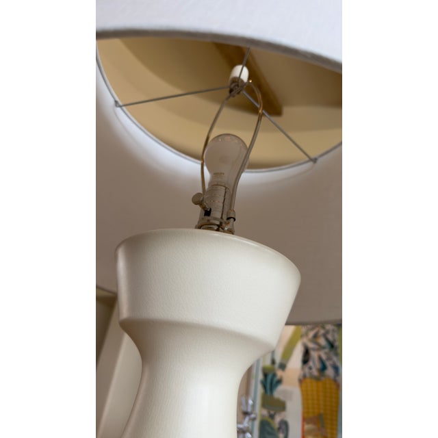 Hwang Bishop "Han" White Table Lamps. Stately and Classic, These Table Lamps Are Perfect for Any Oversize Application. For Sale - Image 4 of 7