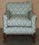Claw & Ball Feet Armchair with Ticking Fabric For Sale - Image 6 of 18
