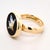 Vintage 9k Yellow Gold & Enamel Butterfly Signet Style Ring For Sale - Image 12 of 12