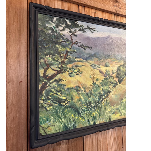 Mid 20th Century Mid-Century Plein Air Painting, Signed D. Fairweather, 1942 For Sale - Image 5 of 6