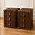 English Luxury Leather Dark Brown Nightstand Pair, Handmade Vintage Style Trunk Bedside Tables, Leather 3 Drawer Cabinet, Brass Studded Bedroom Storage For Sale - Image 3 of 15
