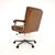 1970s Vintage Leather and Chrome Swivel Desk Chair, 1970 For Sale - Image 5 of 11