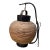 Vintage Japanese Chochin Lantern With Woven Bamboo Exterior For Sale