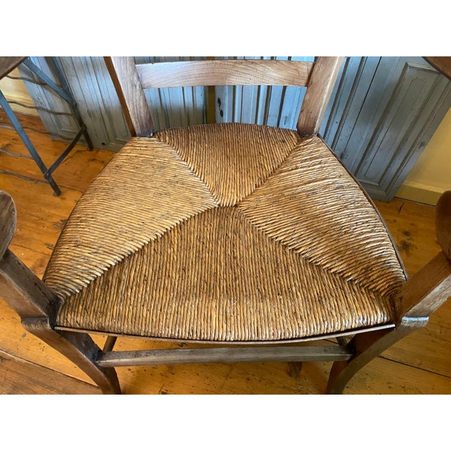 Brown French Biedermeier Farmhouse Chair, 1880 For Sale - Image 8 of 18