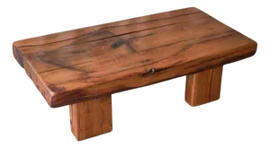 Brutalist Oak Beam Coffee Table, Europe 1970s, 1960s