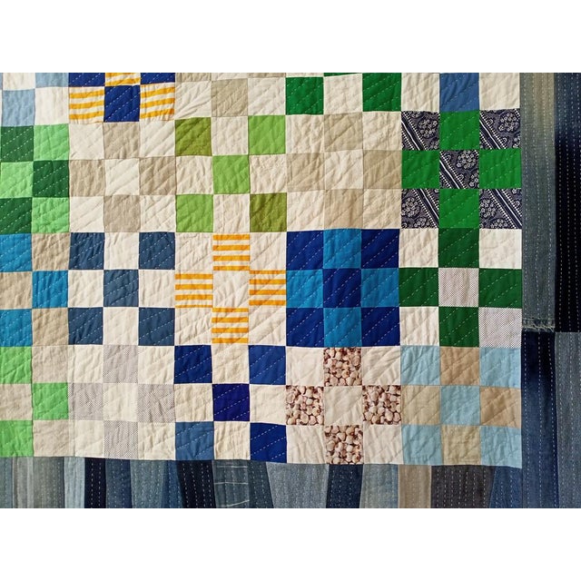 Textile Jungle Quilt by Dawitt For Sale - Image 7 of 14