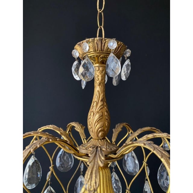 Vintage Pendant Light in Brass, 1960s For Sale - Image 11 of 15