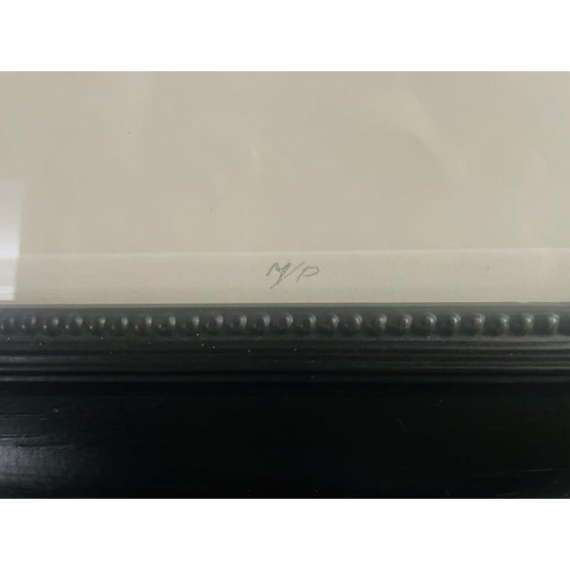 Signed Original Monoprint “Two Men” by David Mac Innes, 2003, Custom Framed For Sale - Image 4 of 10