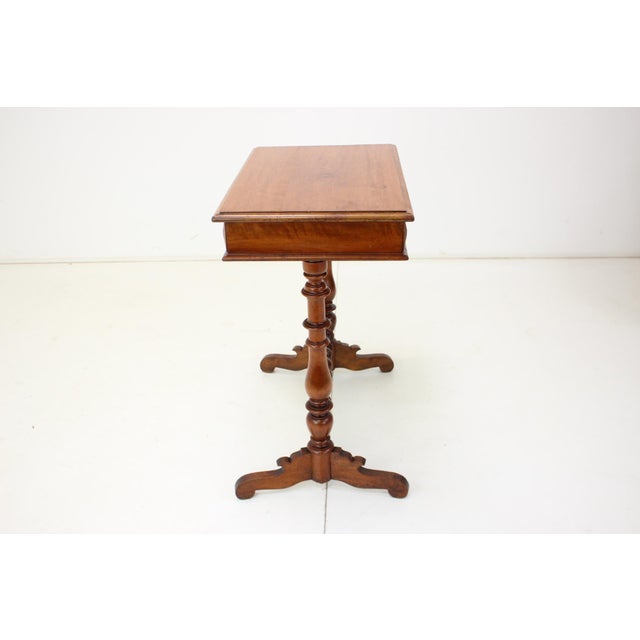 Solid Wood and Veneer Sewing Table, 1895 For Sale - Image 11 of 16