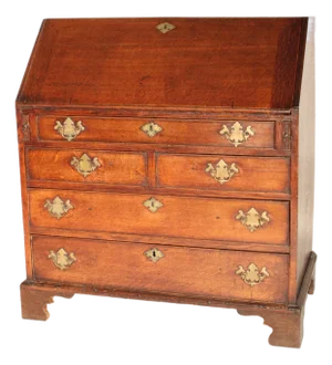 George III Oak Slant Top Desk