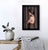 Early 21st Century Shying Away by Kelly Birkenruth | Oil on panel of a woman with her back turned against stripes For Sale - Image 5 of 5