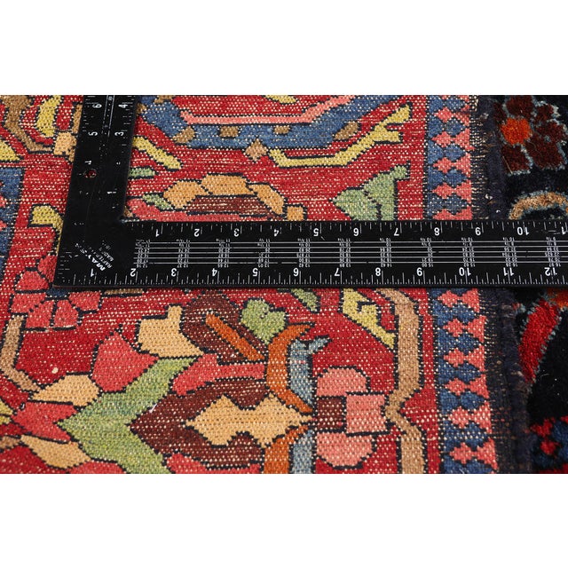 Textile Late 19th Century Persian Bakhtiari Rug, 05'00 X 14'06 For Sale - Image 7 of 10