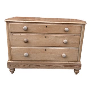 19th Century Pine Chest of Drawers For Sale