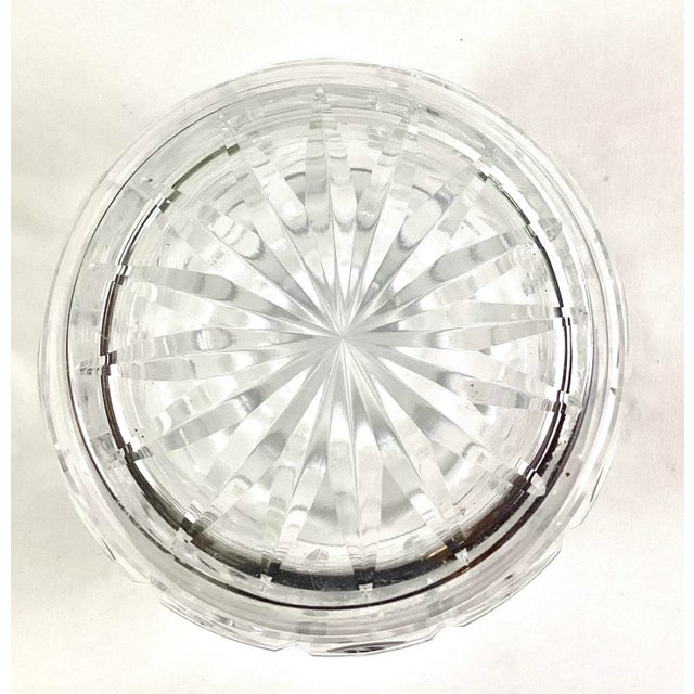 Glass 1950s Mid-Century Modern Cut Glass Rose Bowl For Sale - Image 7 of 7