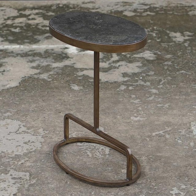 2020s Industrial Side Table For Sale - Image 5 of 6