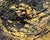 Abstract Expressionism Quiet Glow. III White Framed Gold on Black Painting For Sale - Image 3 of 3