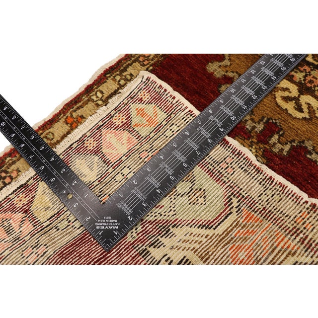 Mid 20th Century Vintage Turkish Yastik Rug - 01'08 X 03'00 For Sale - Image 5 of 8