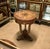 Traditional French Empire Round Accent Table – Marquetry Inlaid Center Table With Pedestal Base For Sale - Image 3 of 3