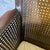 1980s Vintage Cane Side Lounge Chair Upholstered For Sale - Image 5 of 18