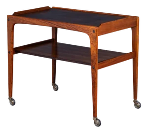 Rosewood Bar Cart by Edmund Brouer, Denmark, 1970s