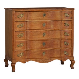 Mid-Century Modern Danish Chest of Drawers in Oak by Henning Kjærnulf, 1960s For Sale