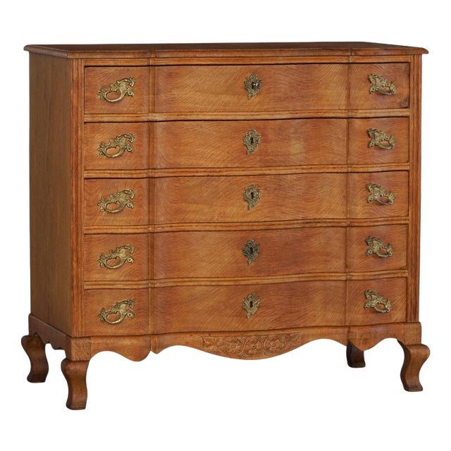 Mid-Century Modern Danish Chest of Drawers in Oak by Henning Kjærnulf, 1960s For Sale