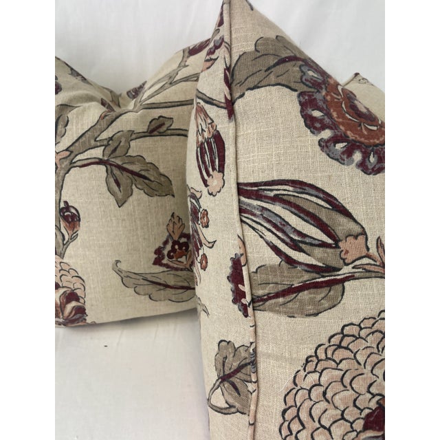 2020s Robert Allen “Auretta Linen” 22” Pillows-A Pair For Sale - Image 5 of 6