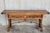 20th century Spanish console fold out farm table Works as both a dining table and console. The table is carved in front...