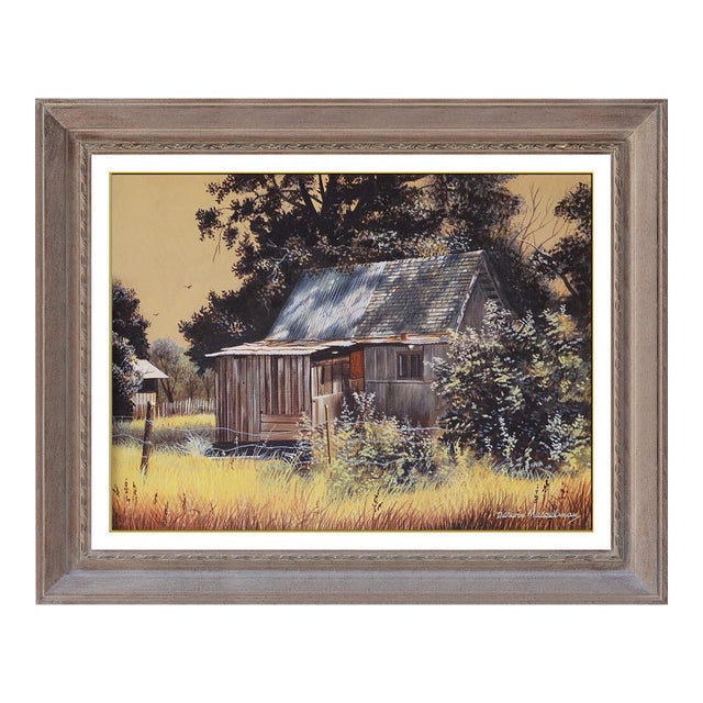 Late 20th Century The Old Wood Cabin, Darwin Musselman For Sale