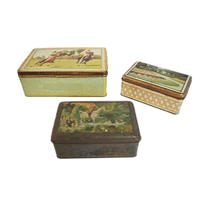 Vintage Tin Boxes from Industria Ligure Lombarda SRL, 19​​60s, Set of 3