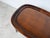 Vintage Henredon / Hekman - Style Faux Bamboo Carved Wood Oval Tray-Top Side Table For Sale In Miami - Image 6 of 12