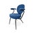 This Vintage Italian Mid-Century Modern Armchair, dating to the 1950s, features a distinctive sculptural silhouette that...