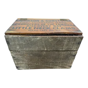 Early 20th Century Advertising Johnson in Gunston Clambox