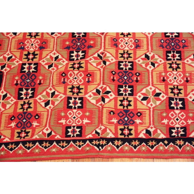 Early 19th Century Nazmiyal Collection Antique Scandinavian Folk Quilt For Sale - Image 5 of 7