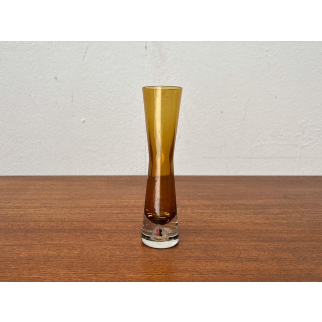 Mid-Century Modern Diabolo Glass Vase from Riihimäki Lasi, 1960s For Sale - Image 14 of 15