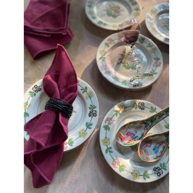 Cream Early 20th Century Theodore Haviland Saybrook 6.5” Plates - Set of Eight (8) For Sale - Image 8 of 10