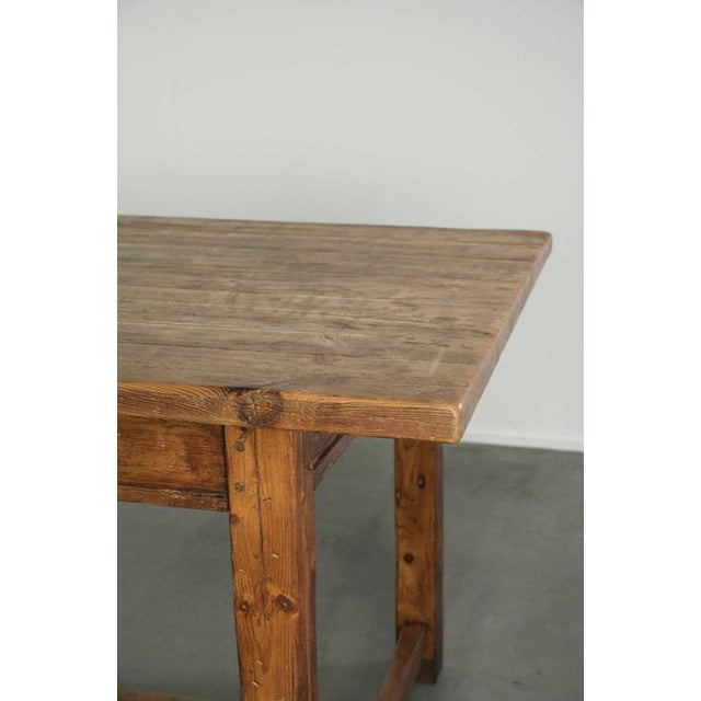Large Antique 19th Century Farmhouse Dining in Pinewood For Sale - Image 9 of 13