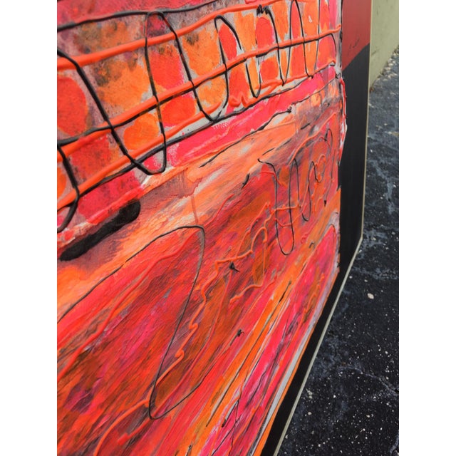 Abstract Oil on Canvas, Painting by Antonio Ferri, Spain For Sale - Image 10 of 12