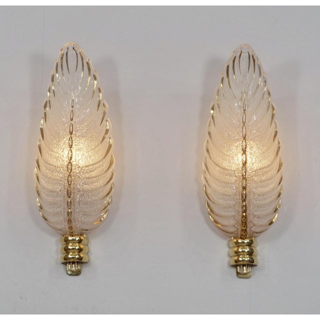 Gold A Pair of French Art Deco Wall Sconces by Petitot & Ezan 1930s France - 2 Pairs Available For Sale - Image 8 of 13
