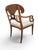 Tan Early 20th Century Pair of Biedermeier Style Satinwood and Ebonized Armchairs For Sale - Image 8 of 12