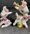 Pair of Japanese Vintage Deer Figurines. Wales Ceramic Co. Mid Century Modern.