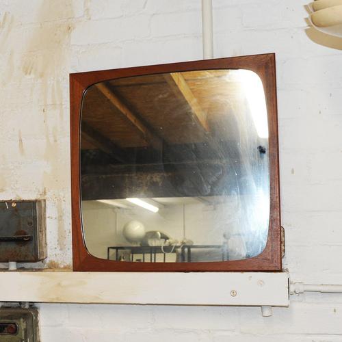 Mid-Century Danish Teak Mirror attributed to Clark Eaton, 1960s For Sale - Image 4 of 9