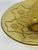 Large Art Deco Revival Amber Glass Floral Centerpiece Bowl, 1960s For Sale - Image 10 of 14
