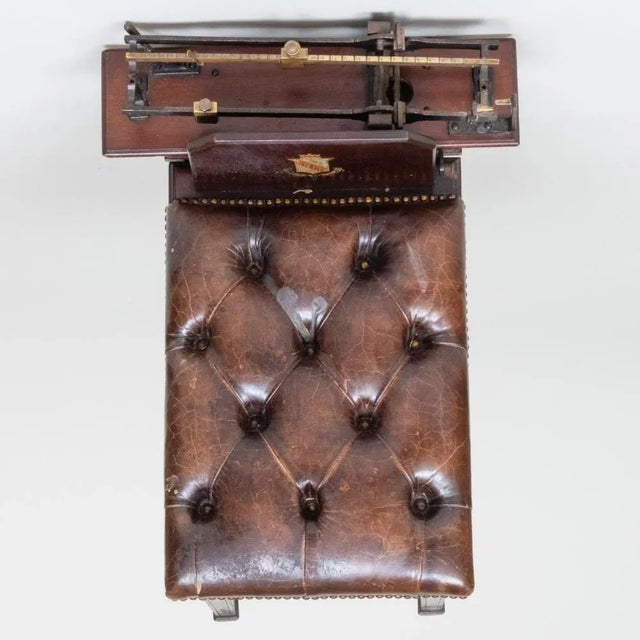 Wood Early 19th Century English Mahogany and Leather Jockey Scale by W & T Avery For Sale - Image 7 of 12