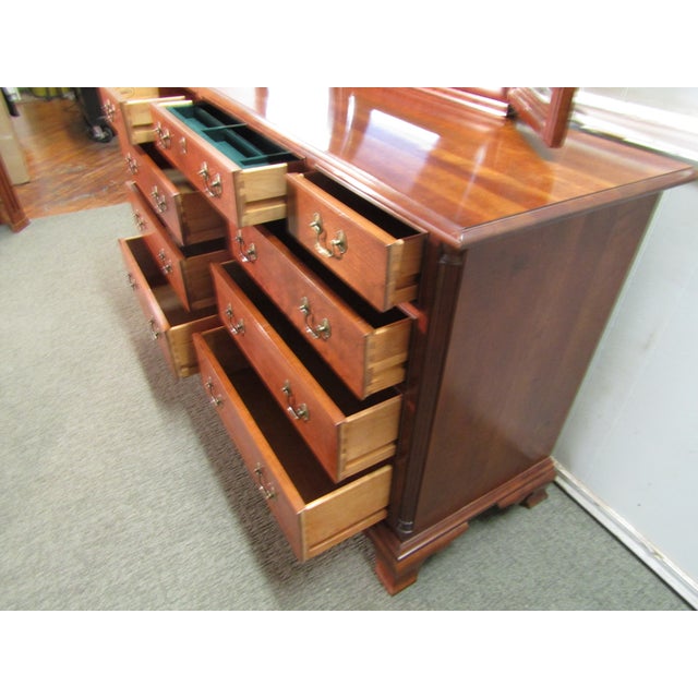 Stickley Solid Cherry Dresser With Mirror Chairish