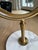 Mid-Century Modern Vintage Oversized Brass & Carrara Marble Double-Sided Vanity Mirror Attributed to Charles Hollis Jones For Sale - Image 3 of 8