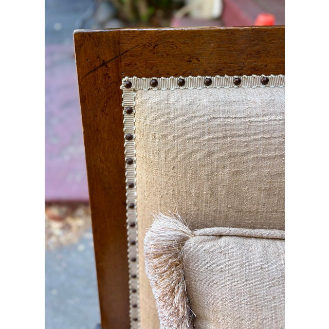 Sand Formations Walnut Isabella Bench or Daybed For Sale - Image 8 of 11